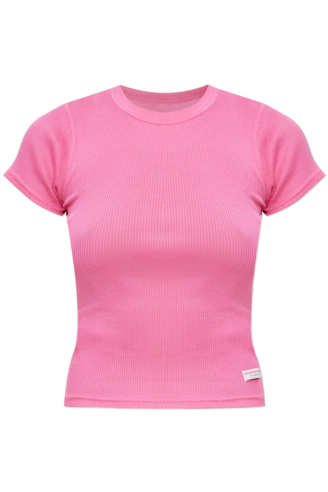 Alexander wang タイトスカート ピンク Pink Long-Sleeve scoop neck Tee in LOTUS PINK | alexanderwang®